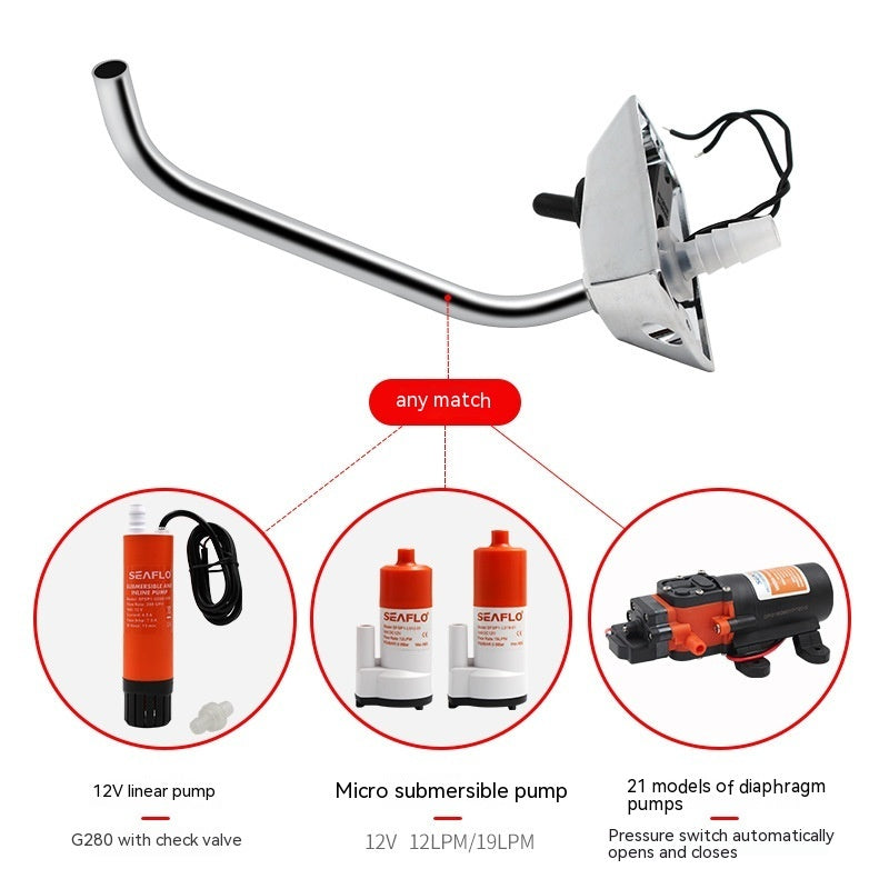 RV Faucet Rotating Faucet Electronic Control RV