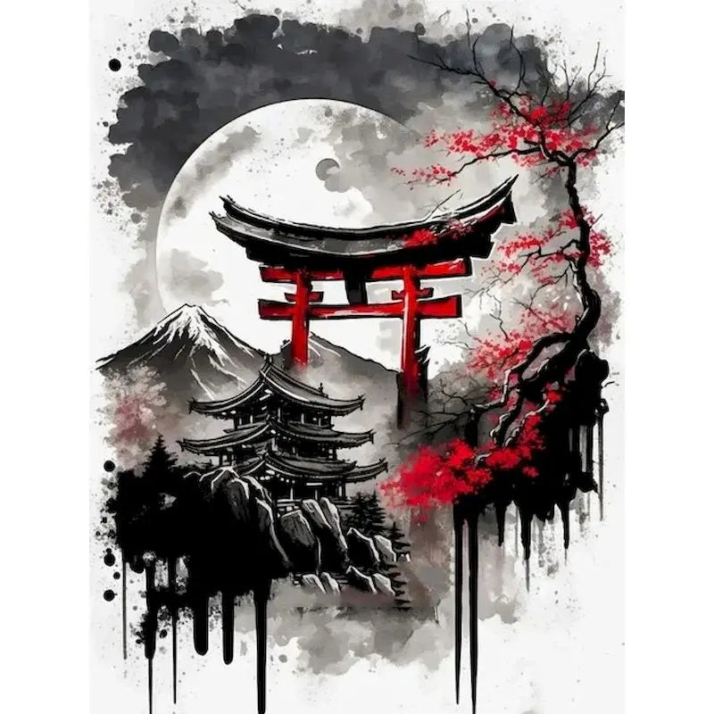 Coloring Drawing DIY Digital Oil Painting Flower Landscape