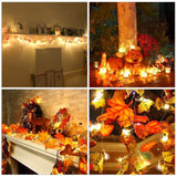 LED Simulation Maple Leaf Battery Box Creative Fashion Classic Home Lighting Chain