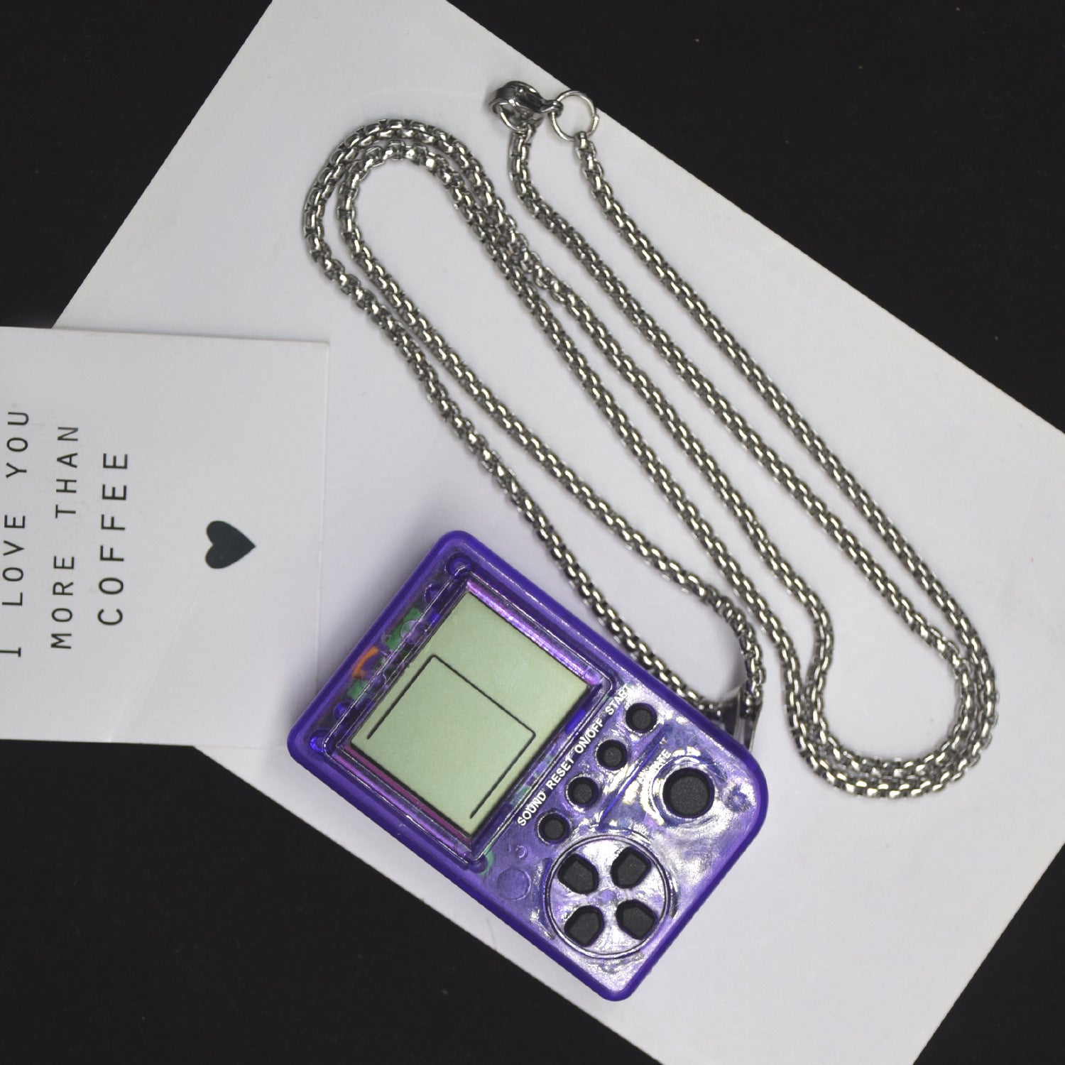 Retro game console necklace