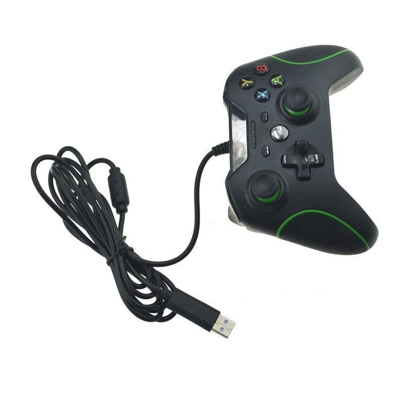 Controle Controller USB Wired for Microsoft One Controller Gamepad Барои як компютери Slim Windows Mando Барои як Ҷойстик