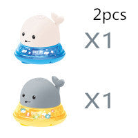New Baby ҳаммом ванна барқ ​​Induction Whale Spray Toy хурд