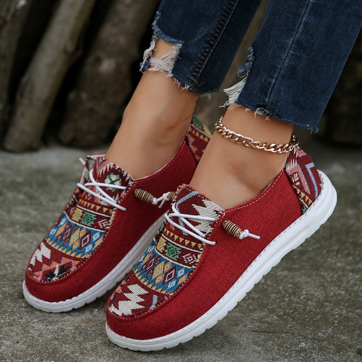 Slip-on Casual Pumps Soft Bottom Old Beijing Cloth Shoes