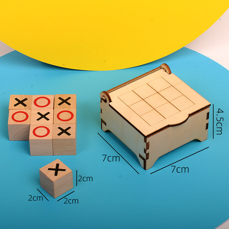 Tictactoe Board Game For Children Wooden Educational Toys