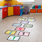 Digital Grid Wall Sticker Children's Game Preschool Education
