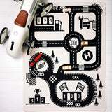 Industrial track cross track carpet