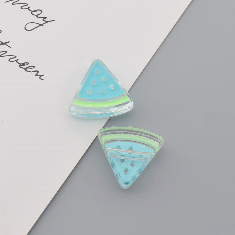 Summer Decoration Watermelon Slice Beading Material