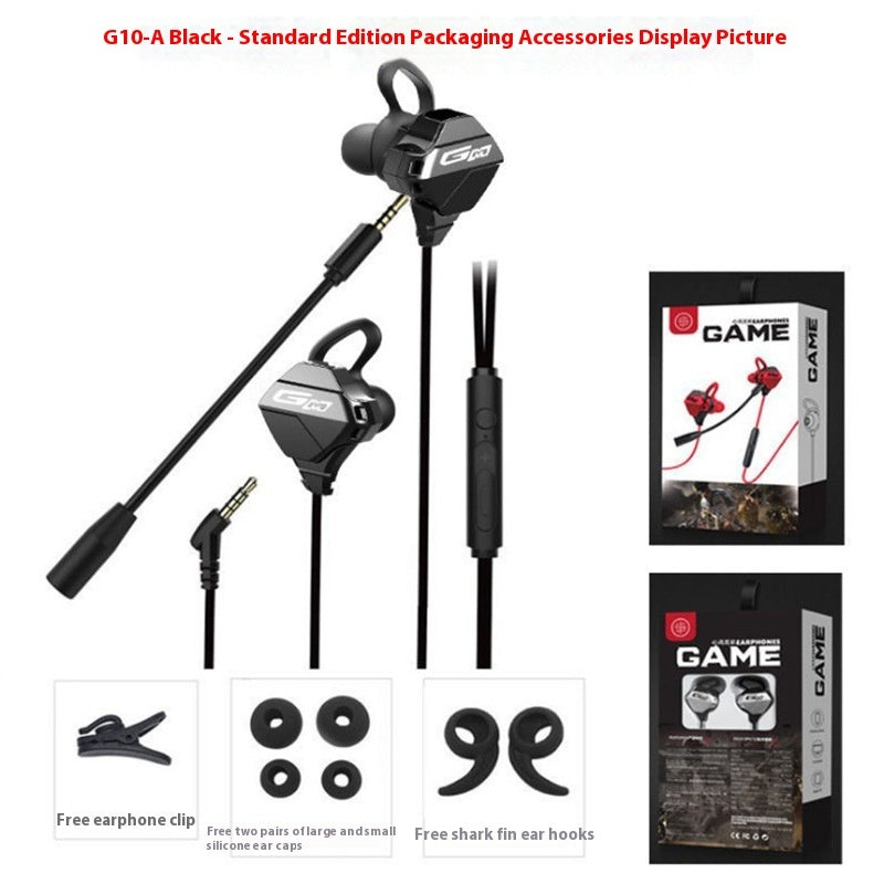 In-ear For Phone Computer Wired With Mic Heavy Bass Computer Headset