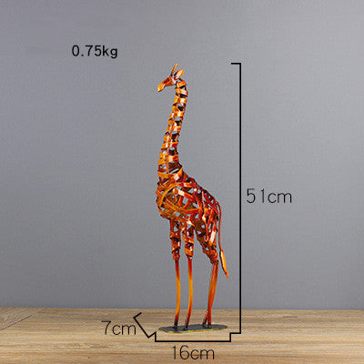 Bionic Creative Iron Craft Giraffe Ornaments