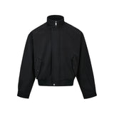 Простая повседневная куртка реглан с воротником-стойкой