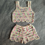 Cutout Sling Summer New Fashion Crochet Knitting Suit