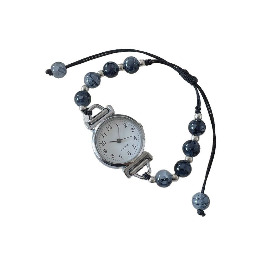 Women's Fashionable All-match Camellia Beaded Watch