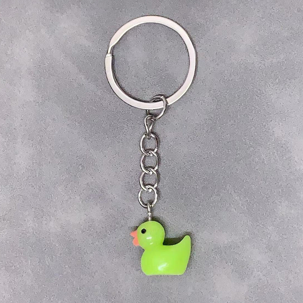 Simple Resin Small Yellow Duck Keychain Animal Pendant Duck Pendant Key Chain Accessories For Women