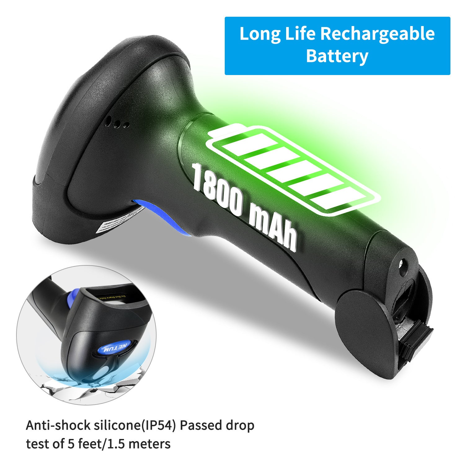 Wireless Bluetooth Payment QR Code Scanner