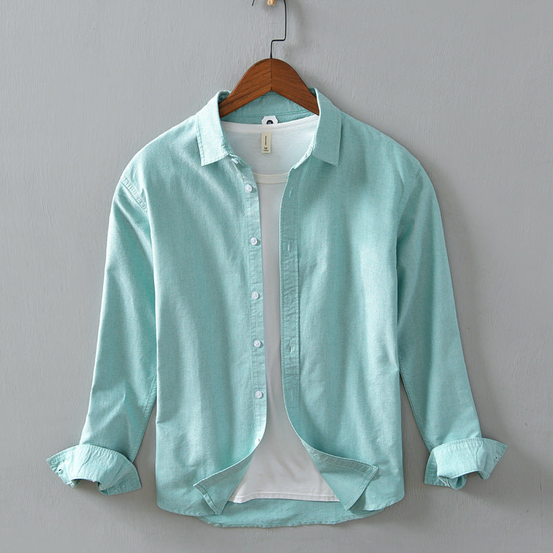 Men's Casual Minimalist Long Sleeve Shirt