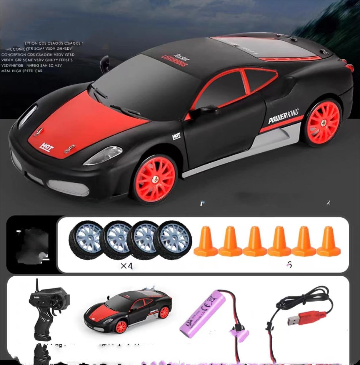 2.4G Drift Rc Car 4WD RC Drift Car Toy идораи дурдасти GTR Model AE86 Автомобил RC Racing Car Toy барои кӯдакон тӯҳфаҳои Мавлуди Исо