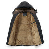 Men's Cotton Lining Jacket Plus Velvet Thick Jacket Cotton Lining Autumn and Winter
