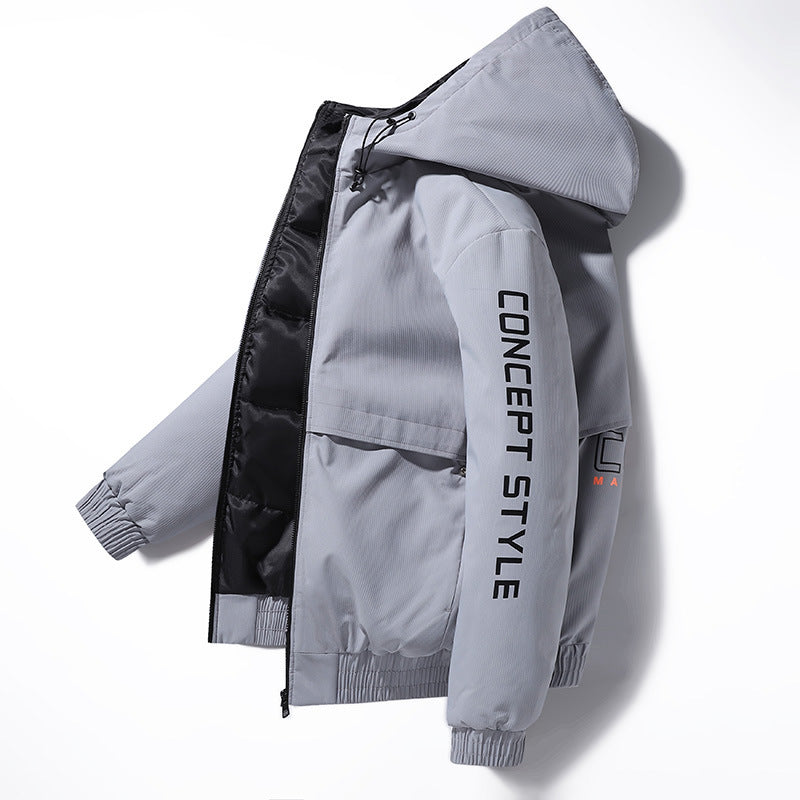 Men's Casual All-Purpose Hooded Down Jacket