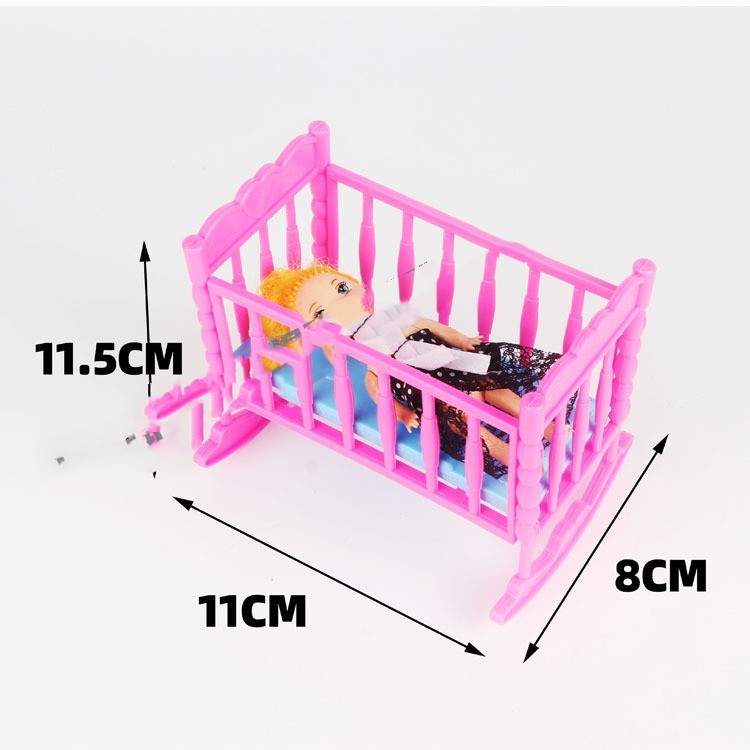 Play House Model Toy Bed Shaker Doll Small Bed