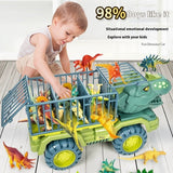 Large Engineering Vehicle Dinosaur Children's Toy Car Set