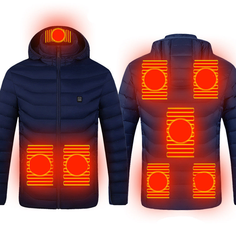 8 Zone Smart Electric Vest Men Women Cotton Coat One Style