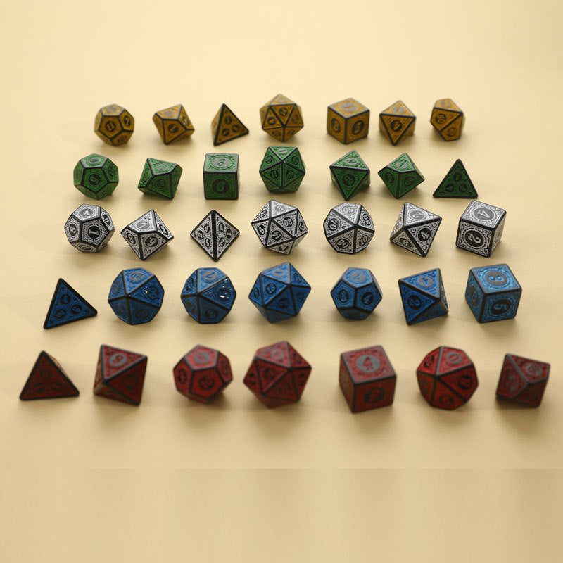 Patterned Multi-sided Dice Digital Board Game Accessories