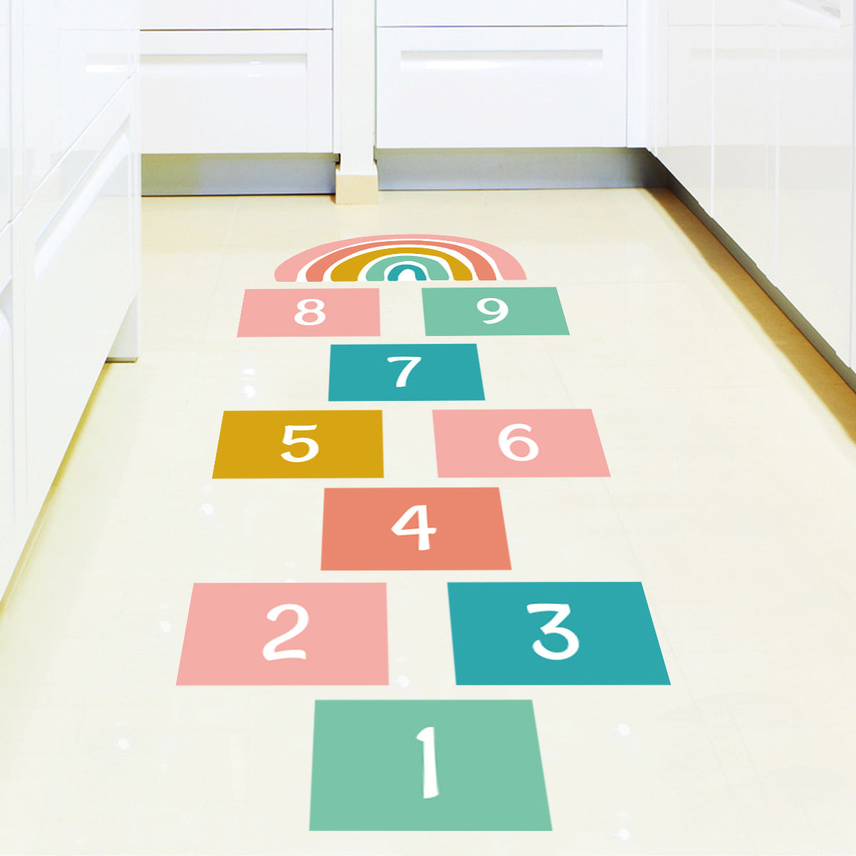 Colorful Checkered Digital Children's Game Stickers