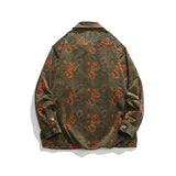 Осенняя новая цветочная рубашка Винтажная рубашка