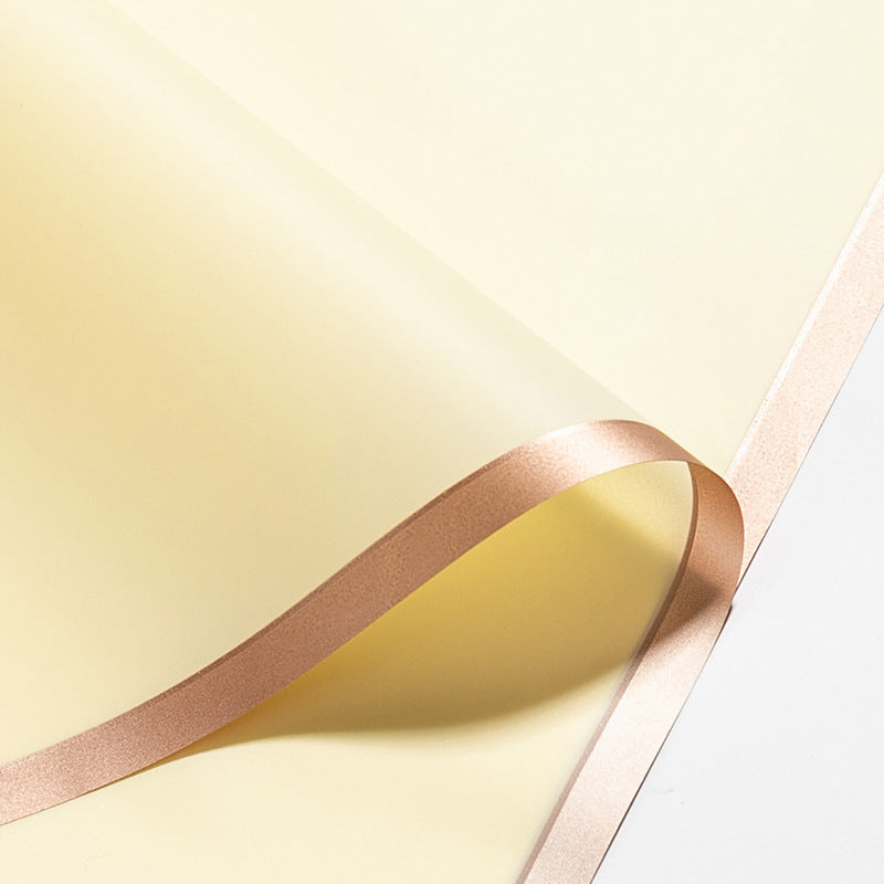 Florist Flower Wrapping Paper Gold Edge Jelly