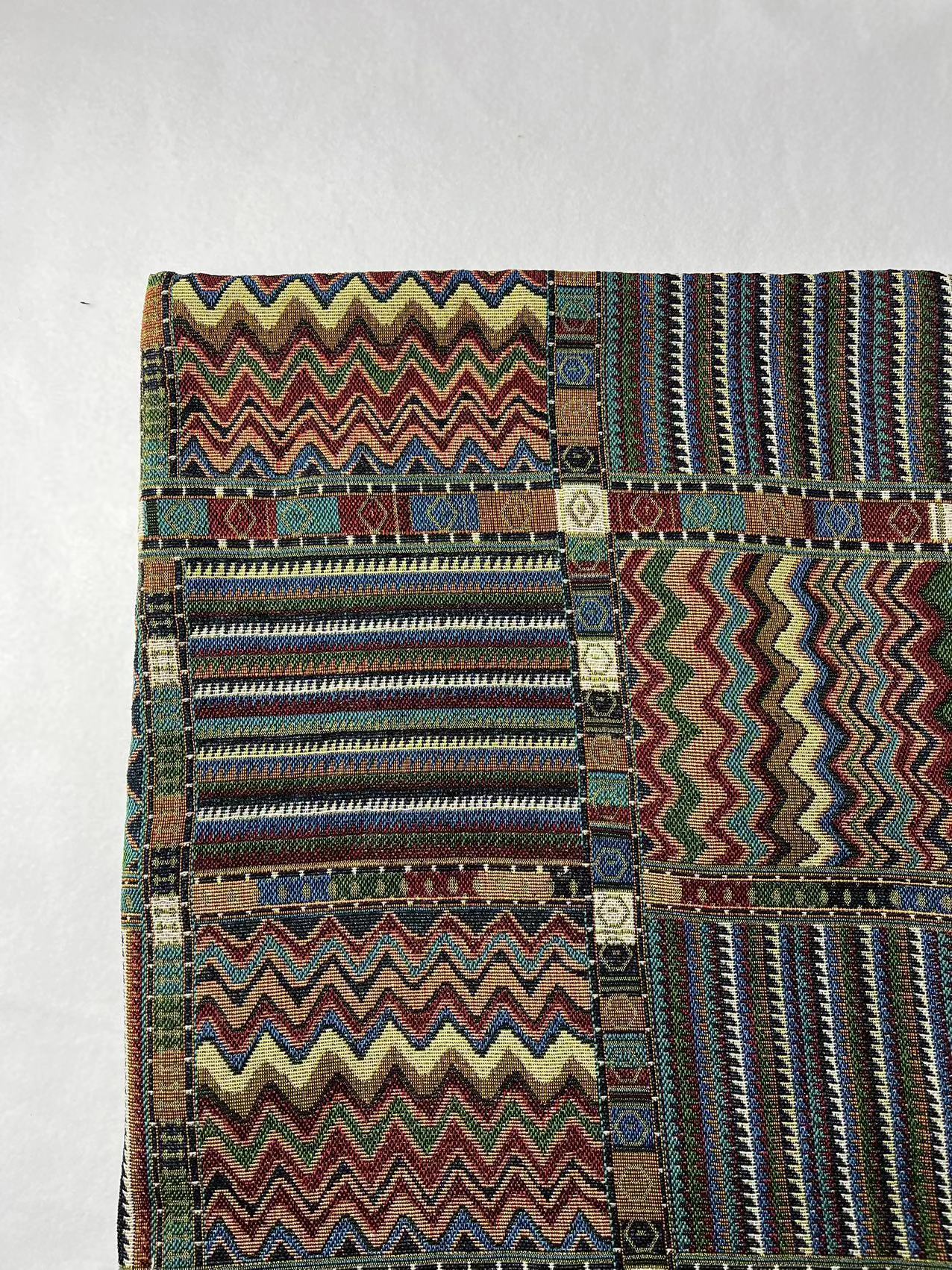 Ethnic Style Yarn-dyed Jacquard Fabric Coat Shoes And Hats Bags Sofa Decorative Cloth