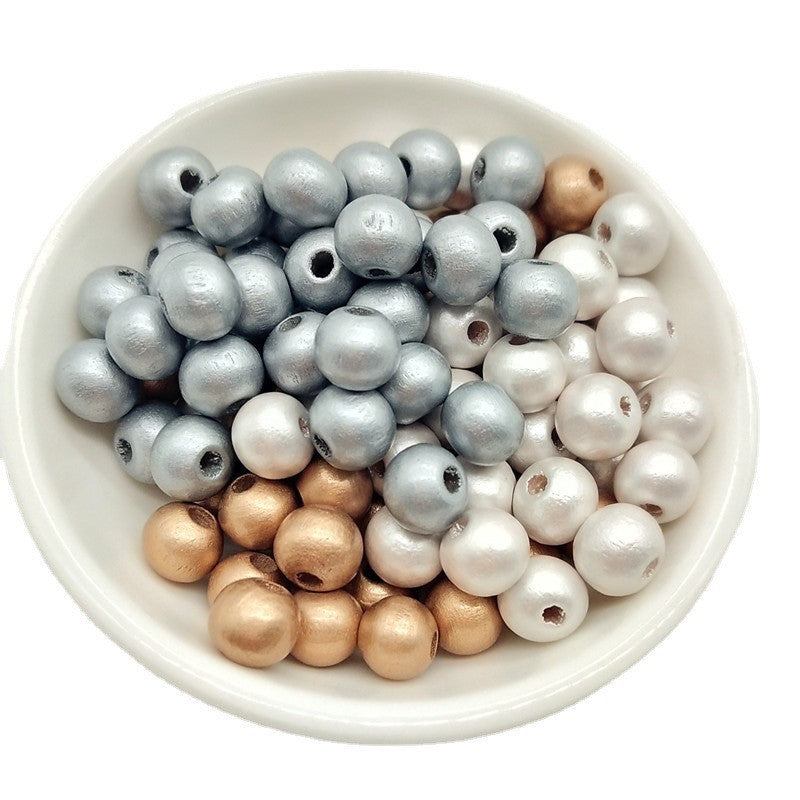 Wood Beads Round Loose Spacer For Jewelry Making DIY