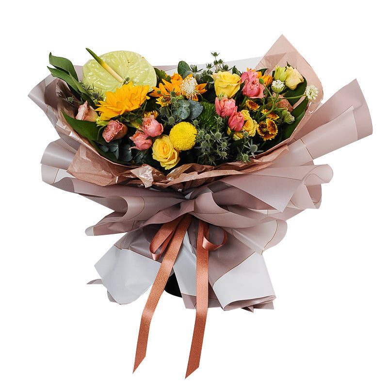 Korean-style Magnetic Line Flowers Gift Wrapping Paper Material