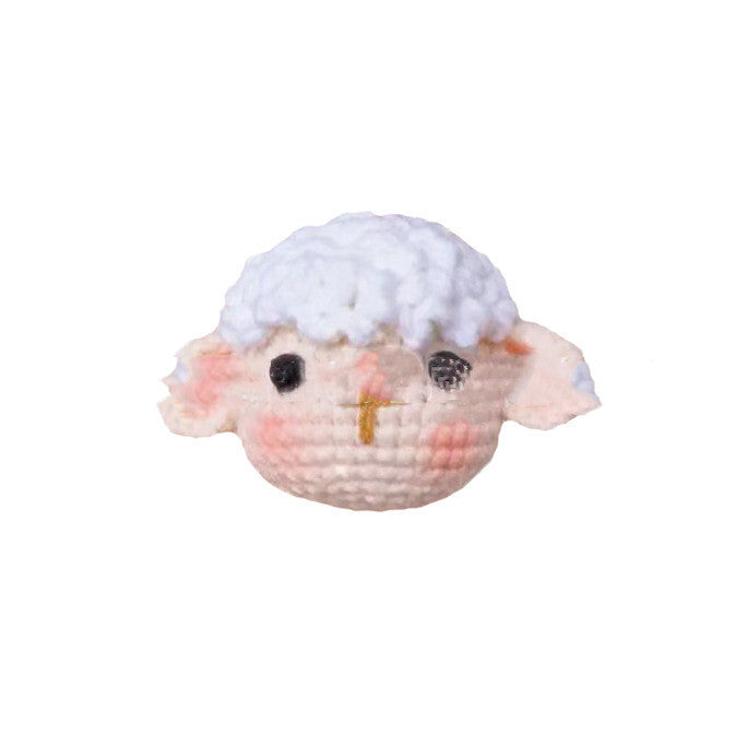 Red Embroidery New Product Handmade Crochet Knitting Doll DIY Beginner Learning Crochet Woolen Material Bag