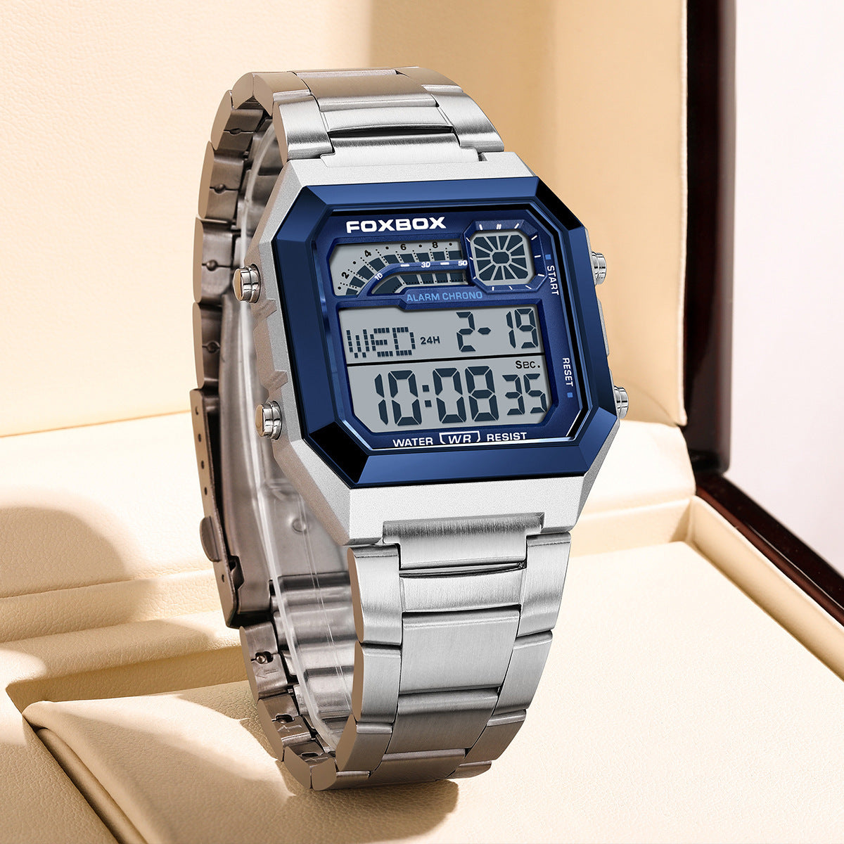 New Square Electronic Sports Outdoor Waterproof Watch For Men And Women