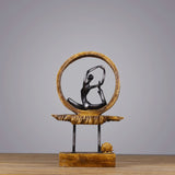 Creative Upscale Home Decorations Yoga Girl Resin Decorations