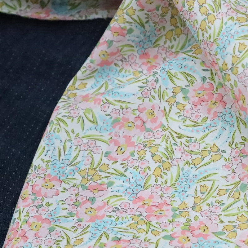 Long Cashmere Cotton Printed Fabric Fabric Digital Women's Clothing Tong Xia