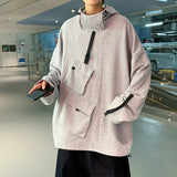 Мужской свитер с несколькими карманами, рабочая одежда, свободный пуловер, пальто