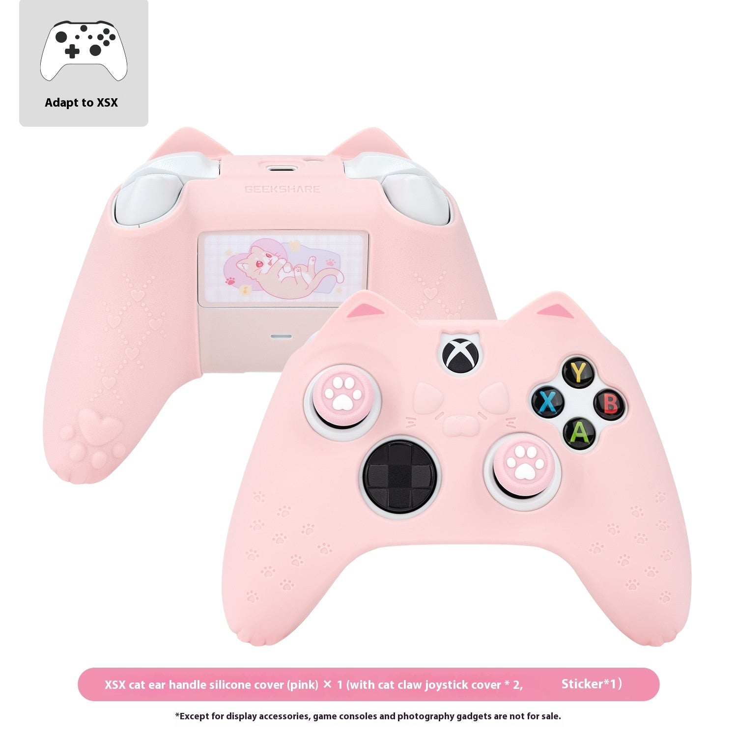 Silicon Game Handle Case Cute Cat Ears All-inclusive Soft Shell Accessories