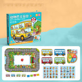 Animal Bus Platform Table Games For Children