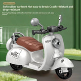 Children's Electric Cartoon Inertia Motorcycle Simulation Sound-and-Light Lamb Model Tricycle