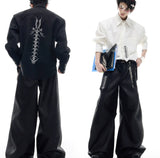 Рубашка-галстук с вышивкой Niche Deconstruction Backbone