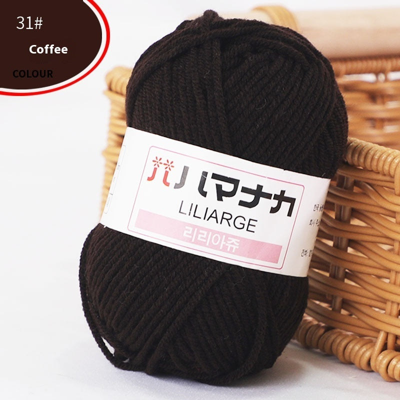 4-Strand Milk Cotton Thread Doll Crochet Knitting Wire Balls