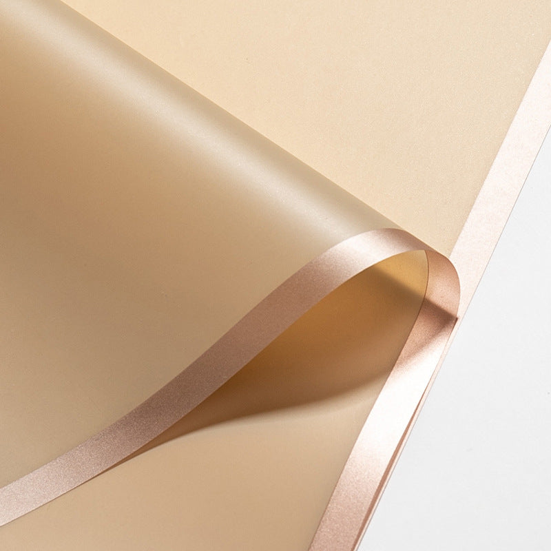 Florist Flower Wrapping Paper Gold Edge Jelly