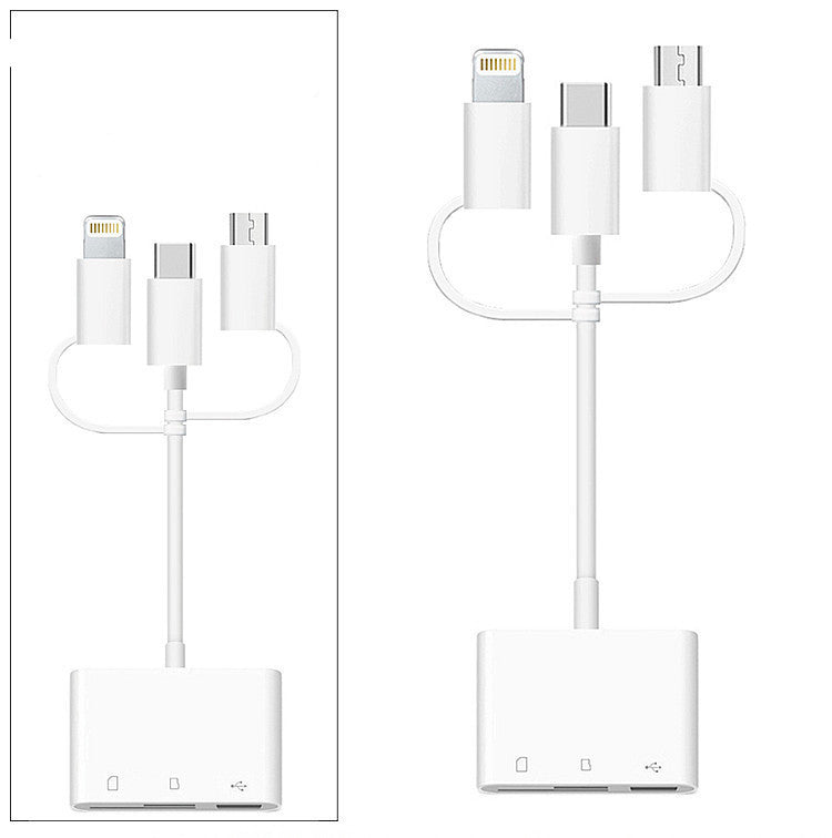 Three-in-one card reader
