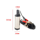 12V 24V DC electric submersible pump for pumping oil water,fuel transfer pump,Stainless steel shell,12L/min,12 24 V volt