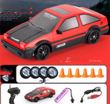 2.4G Drift Rc Car 4WD RC Drift Car Toy идораи дурдасти GTR Model AE86 Автомобил RC Racing Car Toy барои кӯдакон тӯҳфаҳои Мавлуди Исо