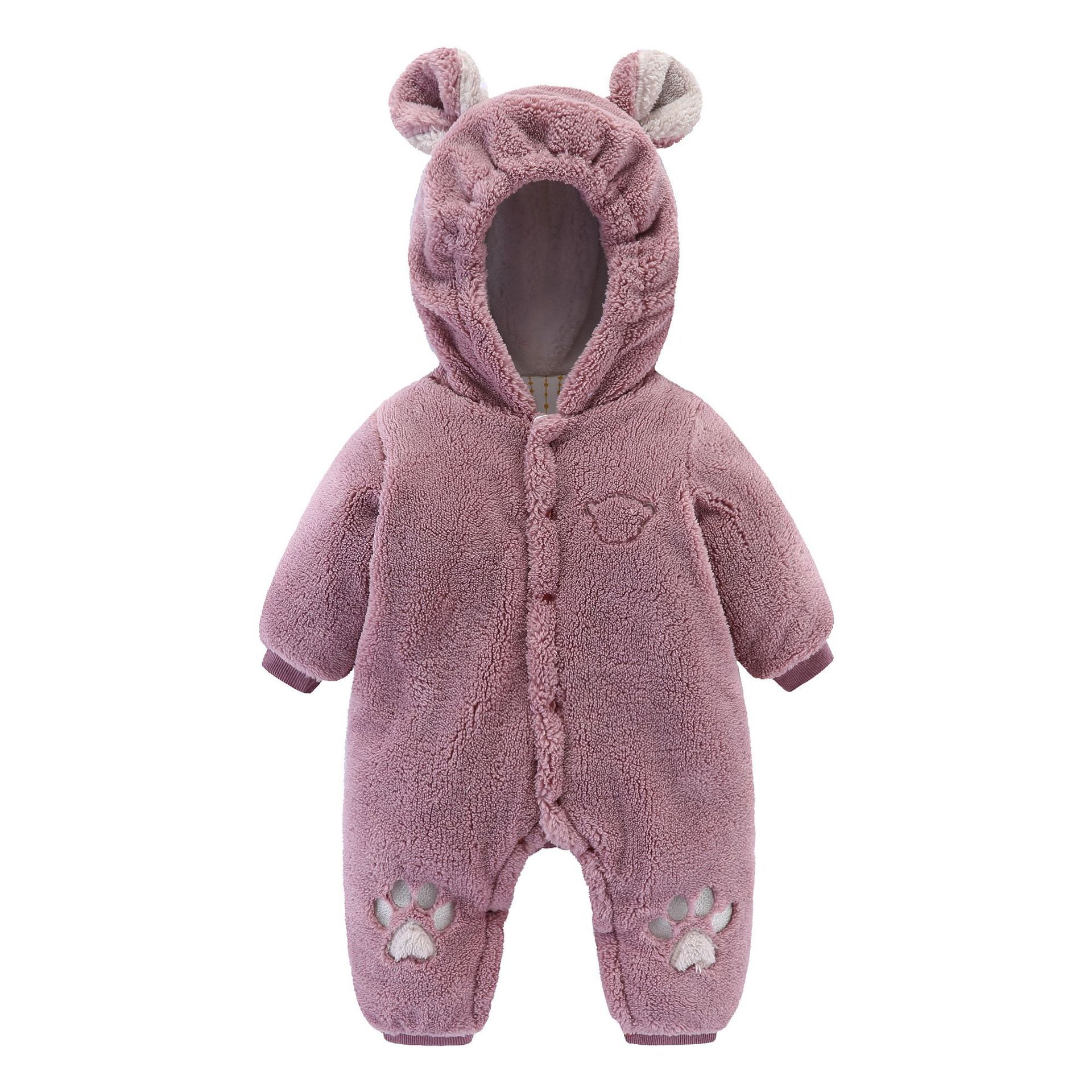 Кӯдаки навзод Onesies Либоси кӯдакона Romper Кӯдаки Quilted