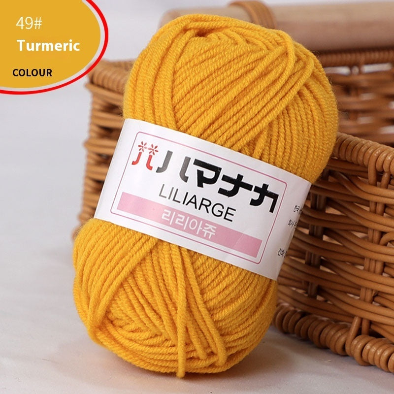 4-Strand Milk Cotton Thread Doll Crochet Knitting Wire Balls