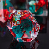 Polyhedral Digital Dice Board Game Accessories Seven-piece Pack