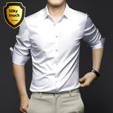 Long Sleeve Shirt Men's Anti-wrinkle Non-ironing Business Clothing Shirt